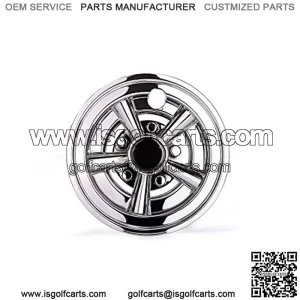 Golf Cart Wheel Covers Hub Caps for Yamaha/Club CAR/EZ-GO Par Car 8" (Set of 4)