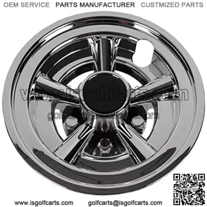 Golf Cart 8" Wheel Covers Hub Caps, Set of (4) Fits on Yamaha Club CAR EZ-GO Golf Cart