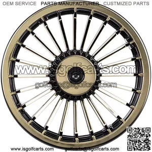 8" Golf Cart Turbine Wheel Covers Hub Caps (Set of 4)