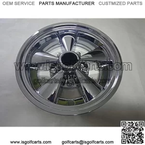 Chrome Rally Golf Cart Wheel Covers 10" - Set of 4