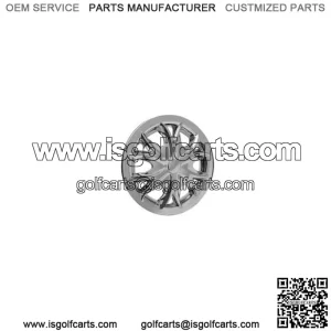 Chrome One Piece Trim Ring, (Fits 8" Golf Cart Wheels)