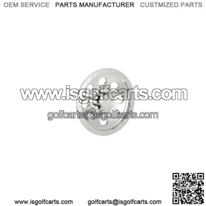 Chrome One Piece Trim Ring, (Fits 10" Golf Cart Wheels)