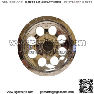 Set of 4 Golf Cart 10" Chrome Wheel Cover Hub Caps for EZGO Club Car and Yamaha