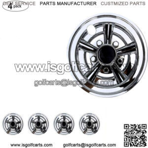 8 inch Golf Cart Wheel Covers Hub Caps for EZGO Club Car Yamaha Set of 4