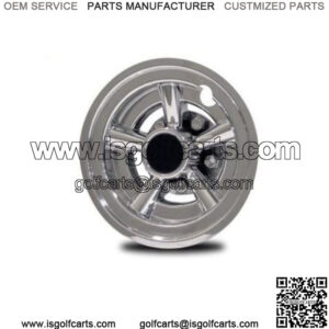 Yamaha Golf Cart Wheel Covers SS Chrome 8" Set Of 4 Ezgo Golf Car Parts New