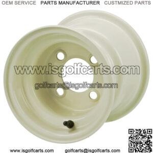 Revenge 8" Almond Steel Golf Cart Wheel (No Offset)