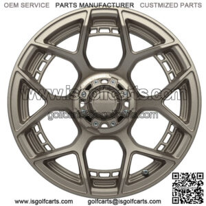 Flow Form Evolution 15" Golf Cart Wheel | 4x101.6mm Bolt (Matte Bronze)