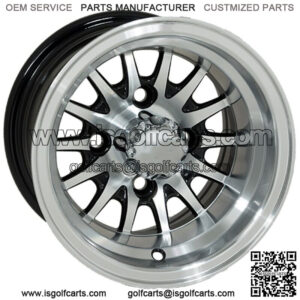 Medusa 10x7 Machined Black Wheel