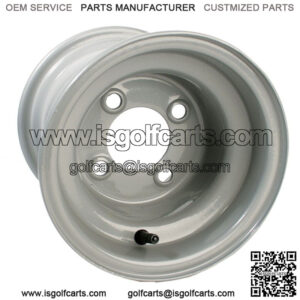 1 Golf Cart Wheel Silver Steel 8x7 Centered Club Car EZGO Yamaha 4x101.6mm