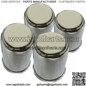 Alloy Golf Cart Wheel Center Cover Cap, Chrome