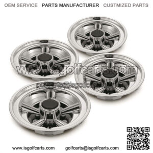 Universal 8" Wheel Covers Hub Caps - Silver