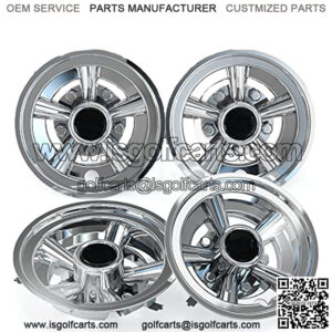 Golf Cart Wheel Covers Hub Caps for Yamaha/Club CAR/EZ-GO Club Car 8" (Set of 4)