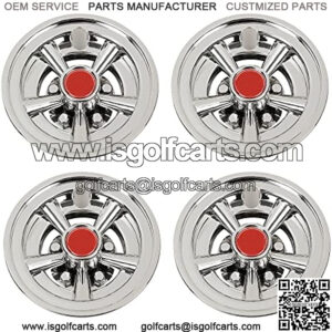 PIT66 Golf Cart Wheel Covers 8" Hub Cap Compatible with Yamaha Club Car Ezgo