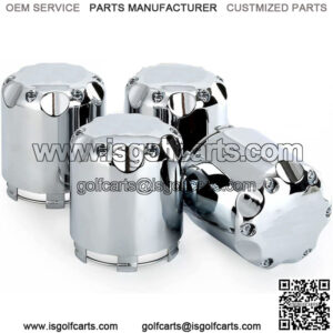 Golf Cart Chrome Wheel Center Caps Dust Cover for EZGO Club Car Yamaha &Other