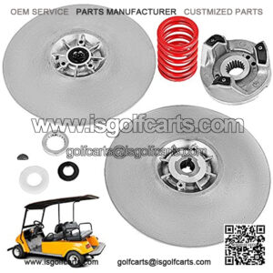 Golf Cart Secondary Driven Power Clutch Kit Metal Surface Drive Clutch 1985-2007 Driven Clutch Kit Compatible with Yamaha Low End G2-G22 Golf Cart (with Spring)