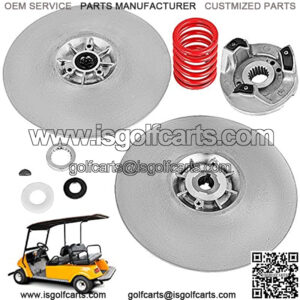 Bestauto Golf Cart Secondary Driven Power Clutch Kit Metal Surface Drive Clutch 1985-2007 Driven Clutch Kit Compatible with Yamaha Low End G2-G22 Golf Cart (with Spring)