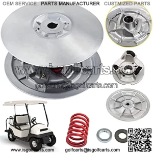 Golf Cart Driven Power Clutch Kit Metal Surface Drive Clutch 1985-2007 Driven Clutch Kit Compatible with Yamaha Low End G2-G28 Golf Cart (with Spring)