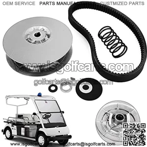 Gas Golf Cart Driven Clutch Heavy Duty Driven Clutch Kit with Belt Compatible With1985-1992 Yamaha Gas Golf Cart Models G2-G22