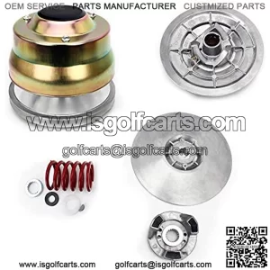 Aluminum Drive Clutch + Driven Clutch Kit for Yamaha G2 G8 G9 G11 G14 G16 G20 G21 G22 Golf Carts 4-Cycle Golf Carts 1985-2006 High Performance Light Weight