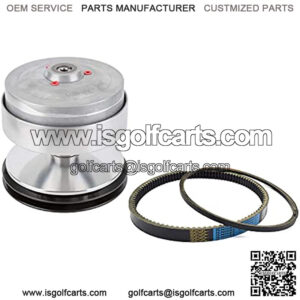 Drive Clutch Fit for Club Car Gas Golf Cart, DS Precedent Front Clutch U5000 RPM 5700 Nivel Metal CP0020 5700, with Belt