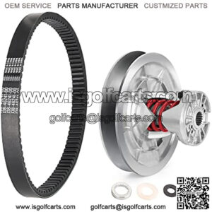 Secondary Driven Clutch Belt Kit for Yamaha G2 G8 G9 G11 G14 G16 G20 G21 G22 G28 Golf Cart 1985-2007, Replace JN6-G6270-00 JN6-G6271-02 J55-G6270-01
