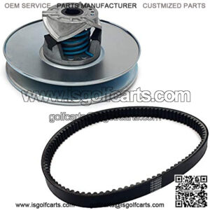 Golf Cart Driven Clutch w/ Drive Belt for Club Car DS 1997-Up & Precedent 2004-UP