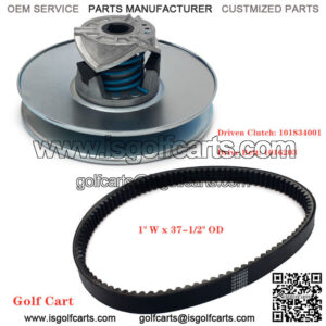 Golf Cart Driven Clutch & Drive Belt Set for Club Car DS 97-22 Precedent 04-22