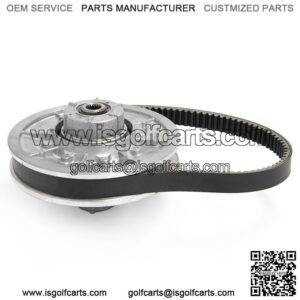 Rear Driven Clutch 28 Degree + Belt Set for EZGO Golf Cart Gas 4 cycle 26301-G03
