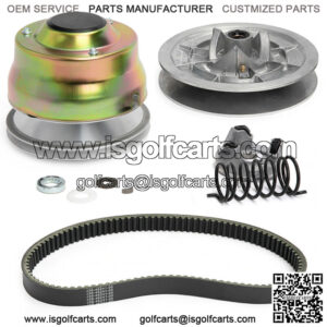 Drive Clutch + Driven Clutch + Belt for Yamaha G2-G22 4-Cycle Gas Golf Car 85-06
