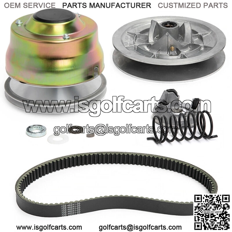 Drive Clutch + Driven Clutch + Belt for Yamaha G2-G22 4-Cycle Gas Golf Car 85-06