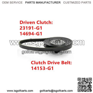 Driven Clutch + Drive Belt Kit for EZGO 2 Cycle Marathon 2PG 1976-1988 23191-G1