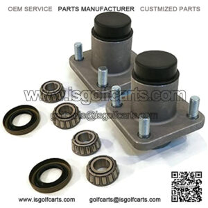 The ROP Shop | (Pack of 2 Front Wheel Hub Kit for 1982-2002 Club Car Gas/Electric DS Golf Cart