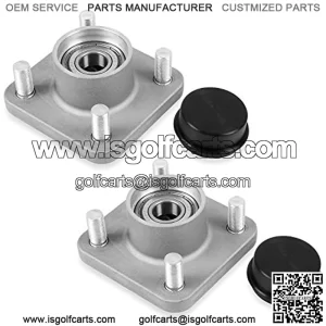 2Pcs Club Car Front Wheel Hubs Assembly w/Bearings Compatible with 2003+ Club Car DS and Precedent Replace 102357701