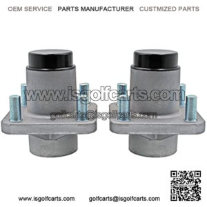 Front Wheel Hub Kit Bearings Seals, Compatible with Club Car DS Golf Cart Models 1982-2002