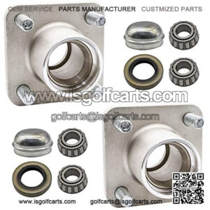 Club Car DS Golf Cart Front Wheel Hub Kit and Bearings Seals 1974-2002 Models 1011892