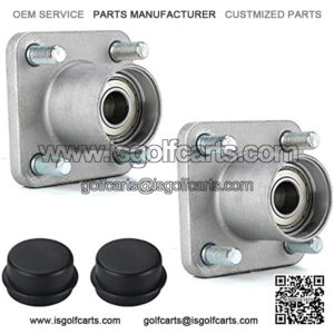 Golf Cart Front Wheel Hub Assembly with Hub Bearing/Oil Seal/Dust Cover for Club Car DS&Precedent 2003-up, OEM# 102357701(Pack of 2)