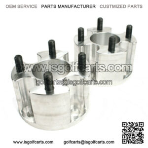 Golf Cart Yamaha Club Car EZGO 3" Billet Alumium Wheel Spacers | Set 2