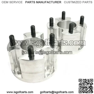 Golf Cart Yamaha Club Car EZGO 3" Billet Alumium Wheel Spacers | Set 2