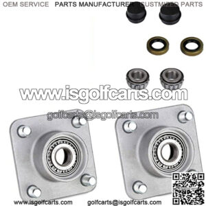 Golf Cart 4-Bolt Front Wheel Hub Assembly for EZGO TXT/Medalist 2001-up Gas & Electric, OEM# 70895-G01 2 Pack