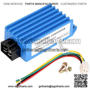 Golf Cart Voltage Reducer for Yamaha Electric - Battery Converts 28-60 Volts to 12 Volts for LED Lighting Kit
