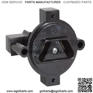 DC Charger Receptacle for Certain Club Car, EZGO & Yamaha Golf Cart Models