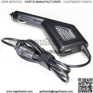 Super Power Supply DC Laptop Car Adapter Charger Cord with USB Phone Charging Port for HP Pavilion DV1000 DV2500 DV4000 DV4200 DV4400 DV5000 DV5000Z DV5100 DV5900 DV6000 DV6000z DV6100 DV6500 DV6600 DV6700 DV8000 TX1000 TX2000 TX2500 ZE4900 DM3 DM3t Series; Compaq Presario 2200 2300 2800 F500 F700 C700 C300 C500 F750, M2000 M2100 M2400 M2500, V6000 V5000 V4000 V3000 V2000 V4100 V4200 V4300 V4400 V5100 A900 X1000; Compaq Business NX6110 NX7000 NX9030 NC8000; HP 510 530 540 550; HP Compaq Tablet TC1000 TC1100 Fits 402018-001 380467-003 PPP09H Netbook Notebook Battery Plug