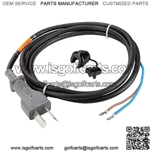 Golf Cart 36 Volt 2 Prong DC Charger Cord with Plug for EZGO, Club Car, Yamaha, OEM# 14835-G1 1016433-01 1013076