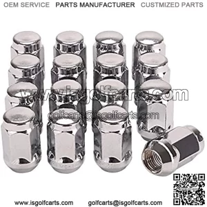 Wheel Lug Nut Kit for & Club Car Golf Cart, 1/2-20 Size 16 Pack