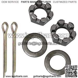Trailer Nut Kit with 1" Washers & 2.25" Cotter Pins shaft spindle nuts SEASAIL