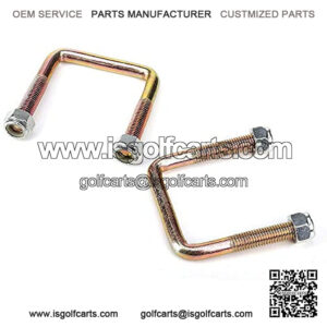 Golf Cart Leaf Spring U Bolt & Screw nut for TXT 1994-up Electric Golf Cart, OEM# 72124G01 72618G01 72029G01, 2 PCS