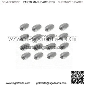 Lug Nut Set of 16 for Golf Carts - EZGO Club Car (Standard 1/2-20) Chrome