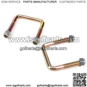 Golf Cart Rear Spring U Bolt for EZGO TXT 1994-up Electric Golf Cart, Includes Nuts, OEM# 72124G01 72618G01 72029G01, 2 PCS