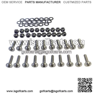 Golf Cart Fender Flare Mounting Hardware Kit StainleSteel Bolt W/ Washer
