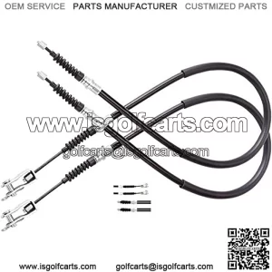 2PCS Brake Cable 42" (Used for Both Driver & Passenger Side) Fits Club Car DS 2000-2006-up
